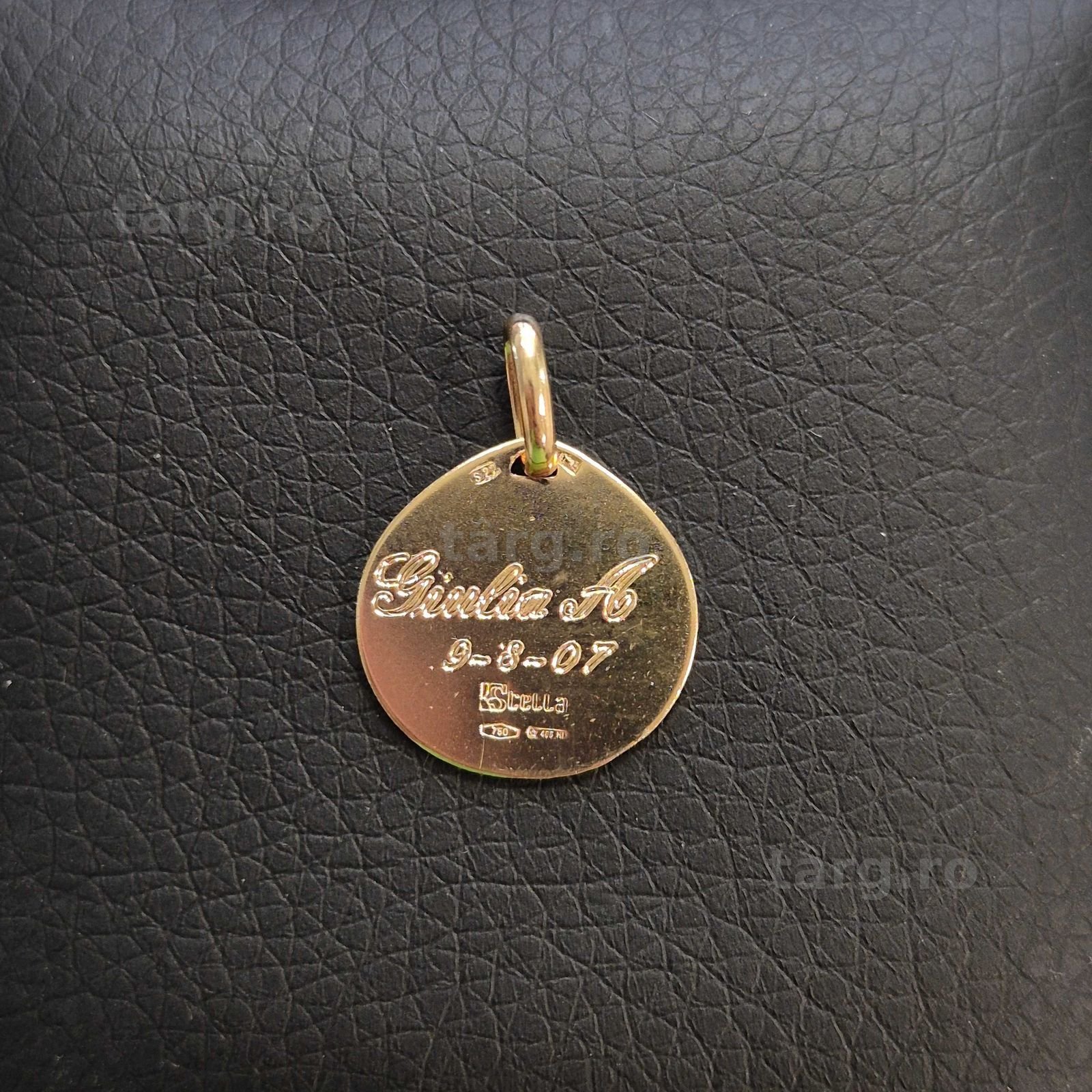 Medalion Aur 18K - 2.25 grame ( B33446.1 / Ag28 Doi Baieti ) 2