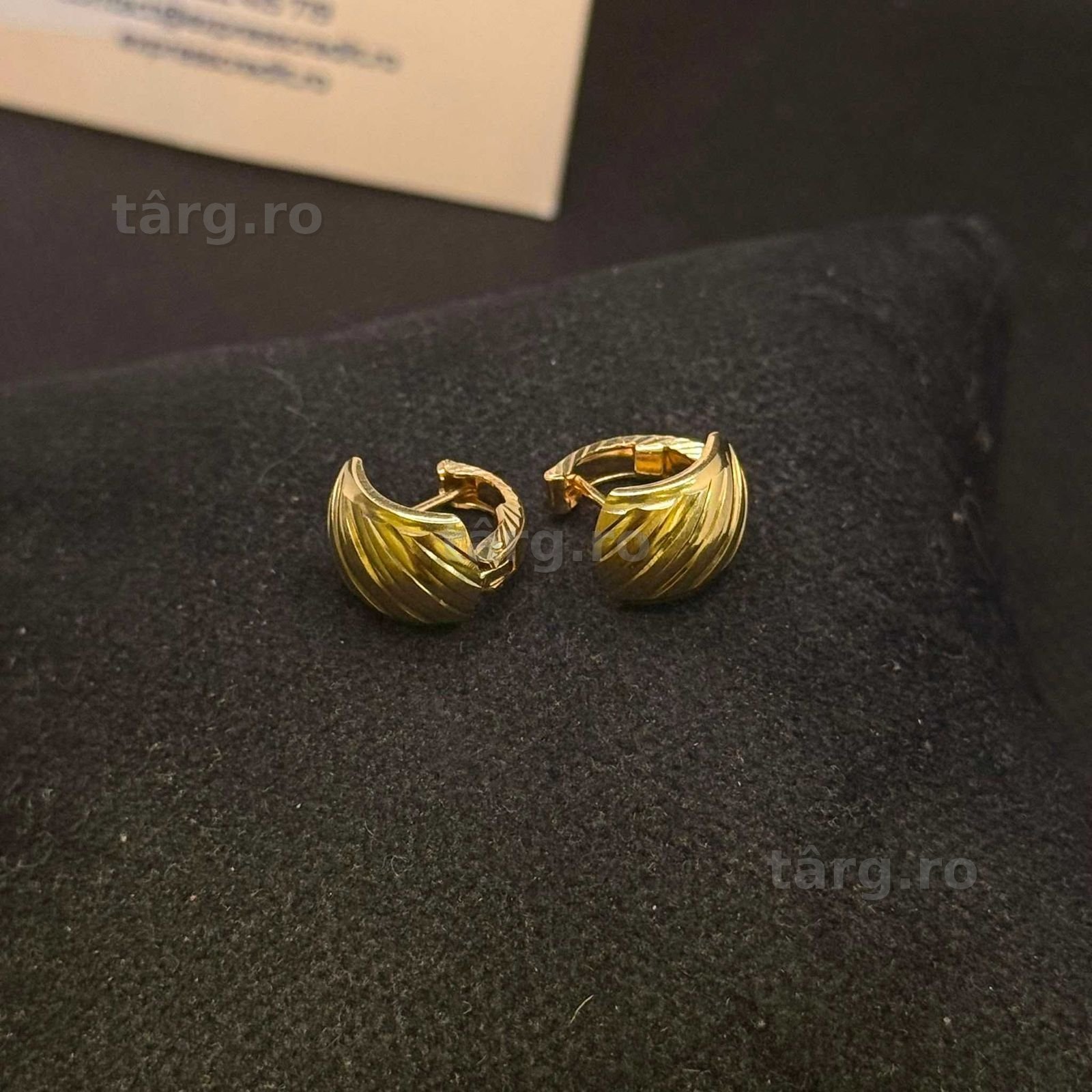 Cercei aur 14K 2.6g (AG15 Gara 1 B34067.1) Garantie 2 ani! 2