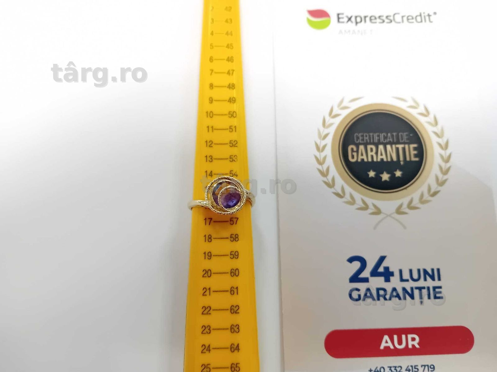 (AG33) Inel Aur 14K / Garantie 2 Ani. 2