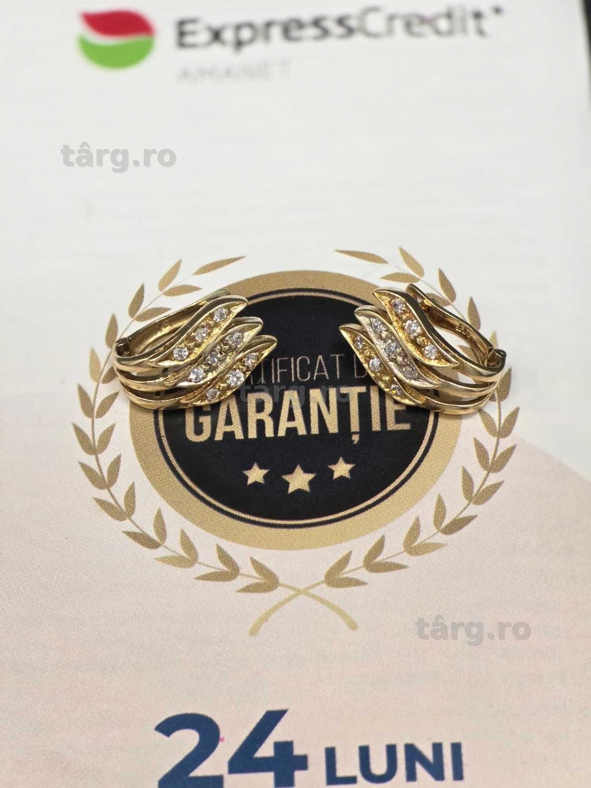 Cercei aur 14K 3.88g [Ag45 Bacau1 B.34766.2.35] 2