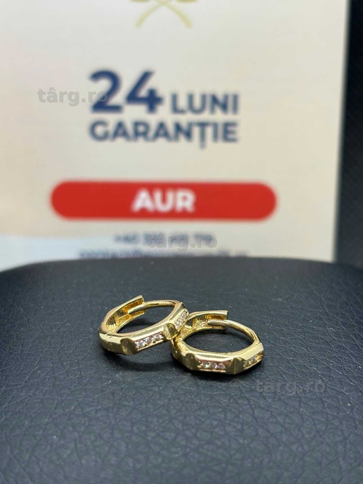 Cercei aur 14k 1.65g (B.25867 AG31 Barboi) Garantie 2 ani!