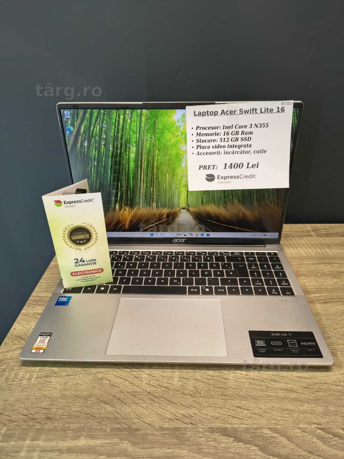 (AG51) Laptop Acer Swift Lite 16 b7352 - Garantie 2 ani! 2