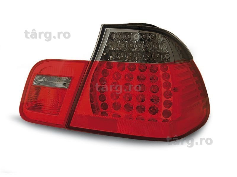 Stopuri BMW E46 intre 1998 si 2001 Sedan Rosu fumuriu pe Led