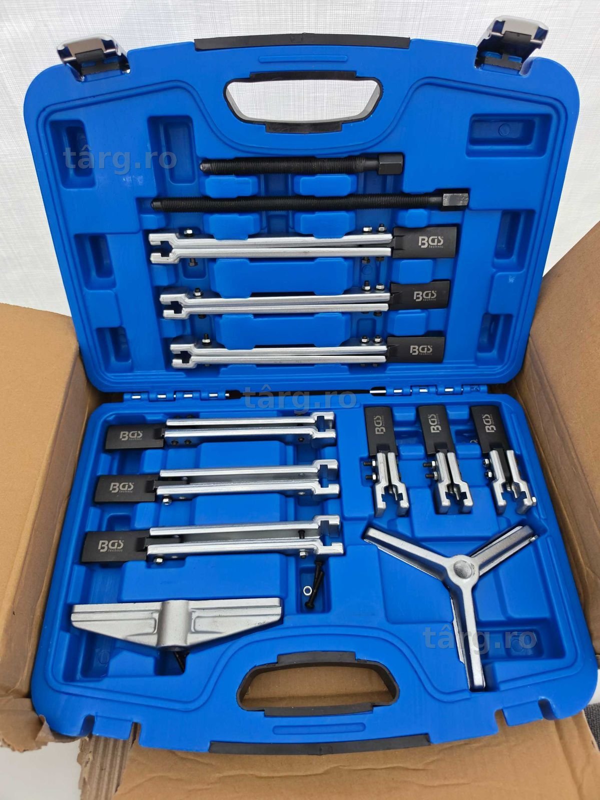 Set prese de rulmenti cu 2 si 3 brate, 12 piese, BGS 7760