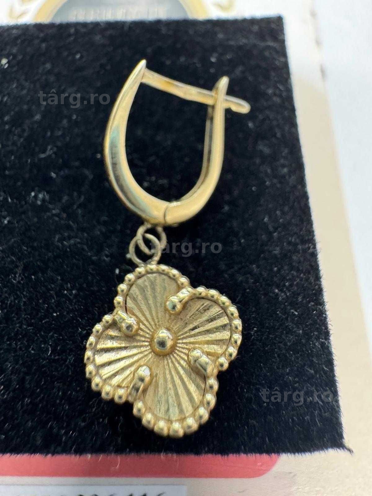 Cercei din aur 14k (70336.1/ 10 Pacurari 1) garantie 2 ani! 4