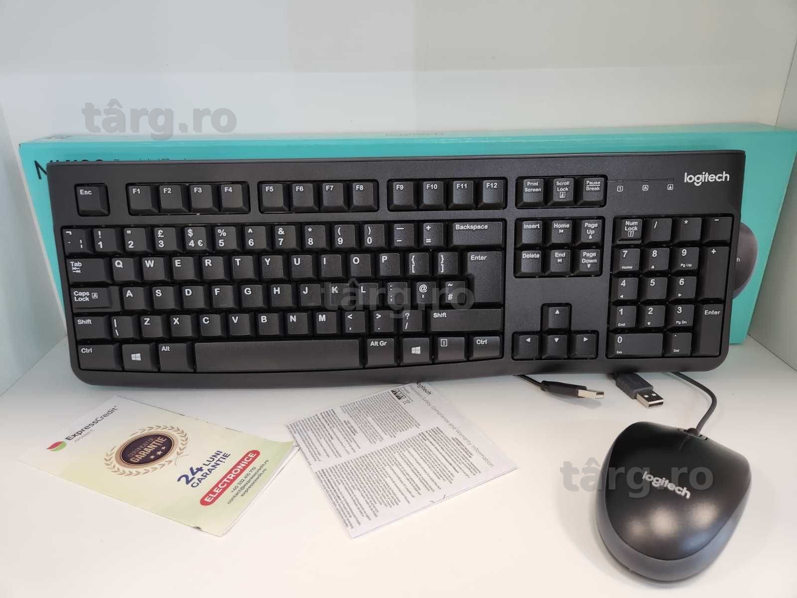Kit Tastatura si Mouse cu fir Logitech MK120 USB QWERTY (Ag8 Tudor/B75034) – Garantie 2 Ani! - Produs Nefolosit! 5
