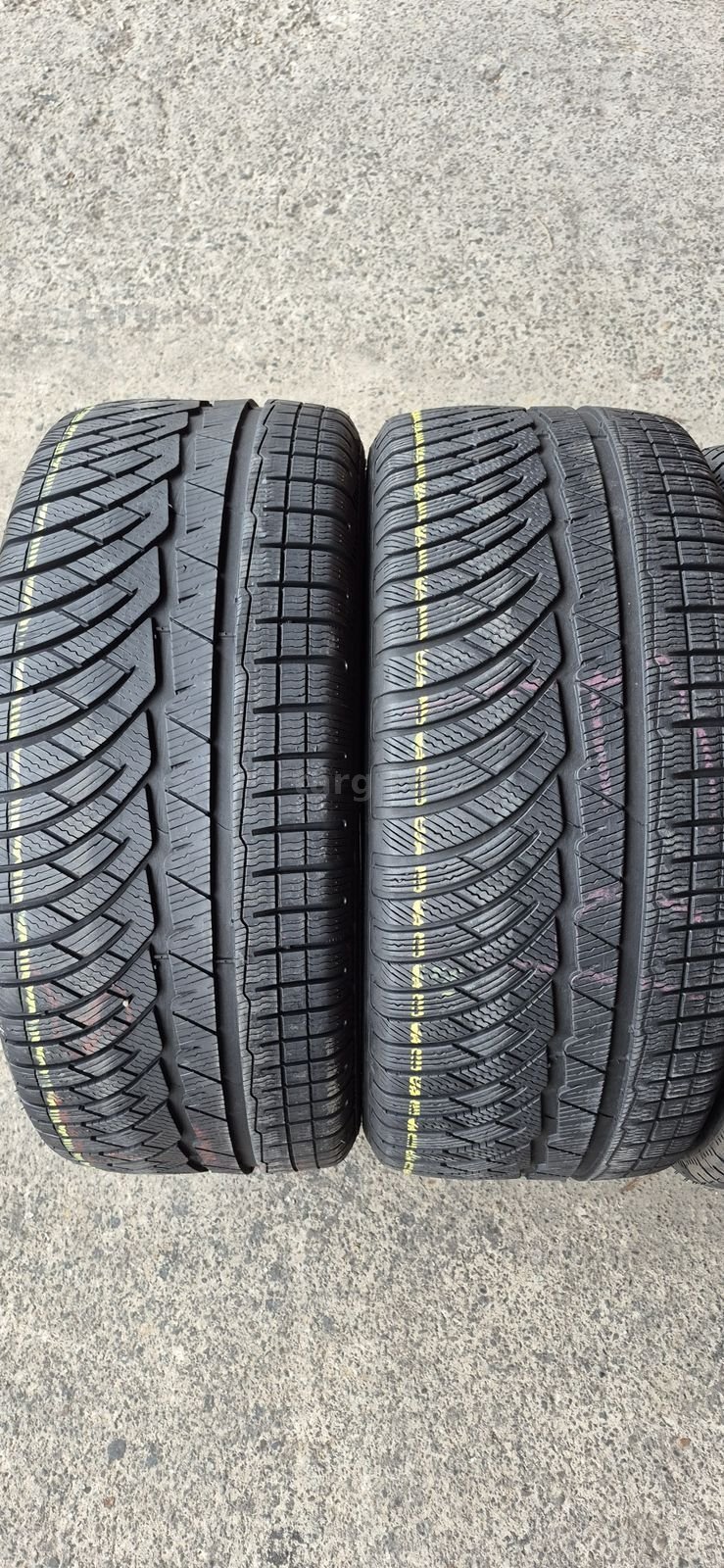 4 anvelope iarna Michelin,fata 245/40/18,spate 265/35/18.Pret/bucata 2