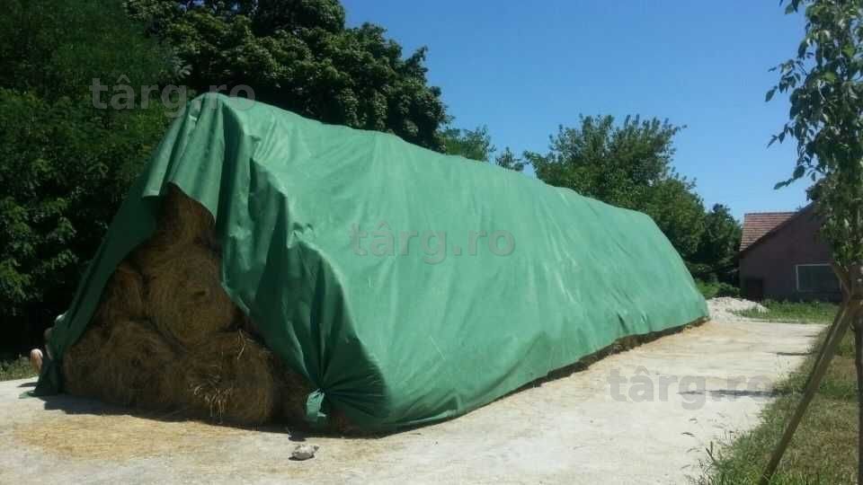 Prelata impermeabila protectie baloti 7.6x12.5 m stoc