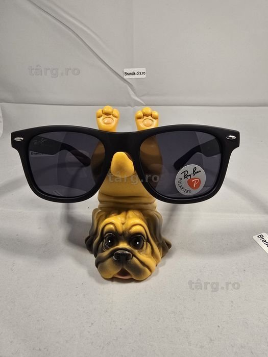 Ochelari de soare polarizati Ray-Ban Wayfarer 2140, rama mata, lentila neagra