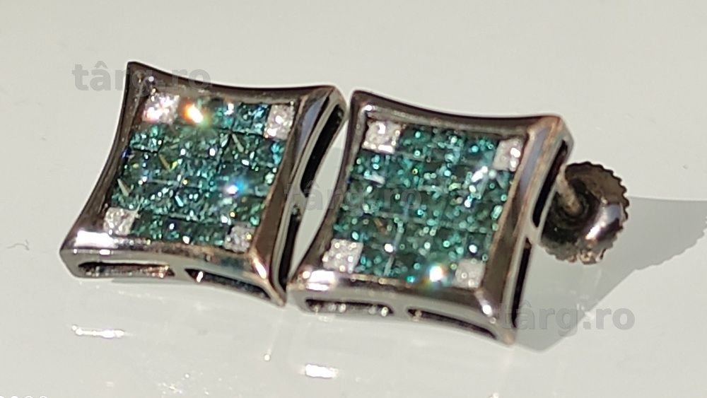 Cercei 14kdiamante naturale 4ct