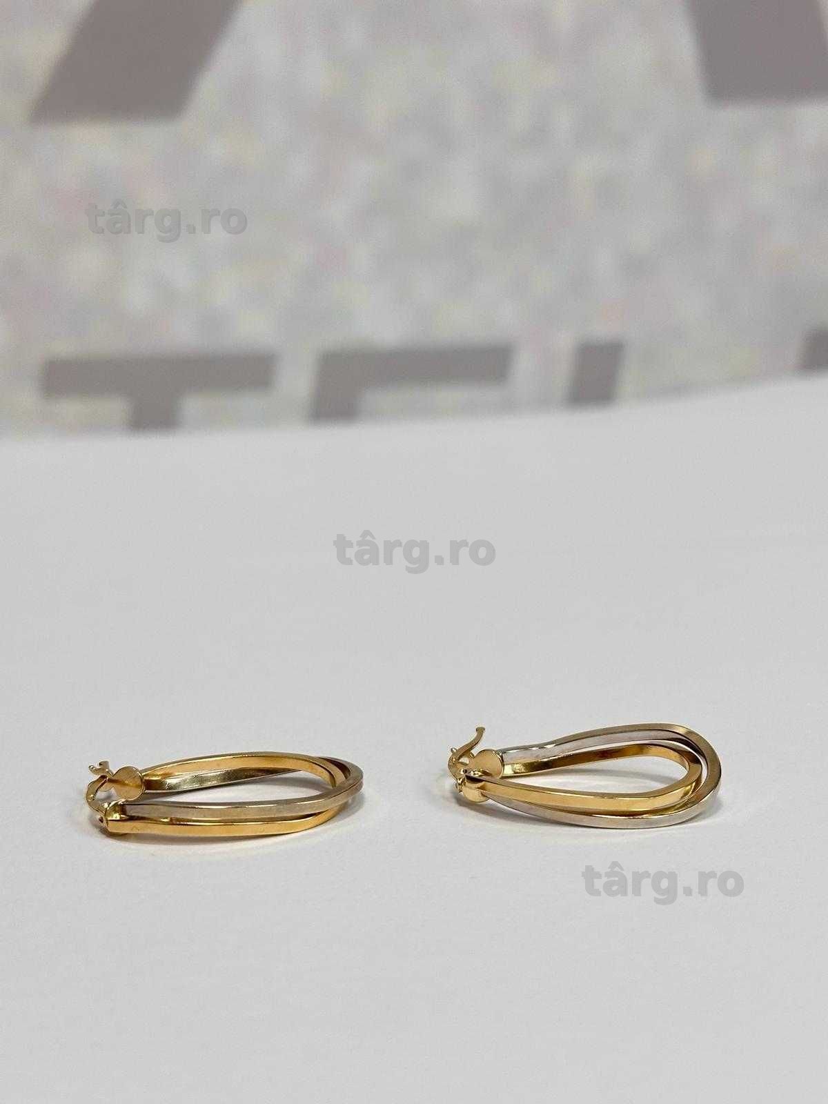 Cercei aur 14K 3.24g (AG13  b55536) Garantie 2 ani!
