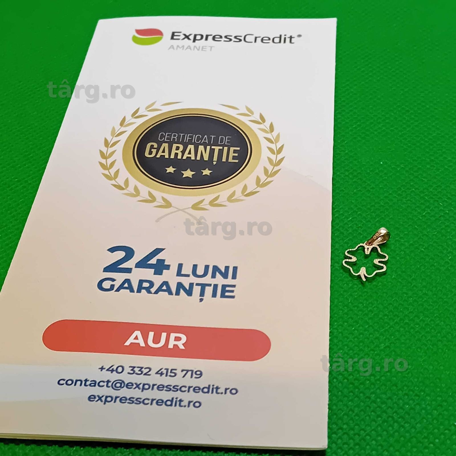 Pandantiv  aur 14k 0.47 gr (AG4 Dacia b.51895.1)Garantie 2 ani 3
