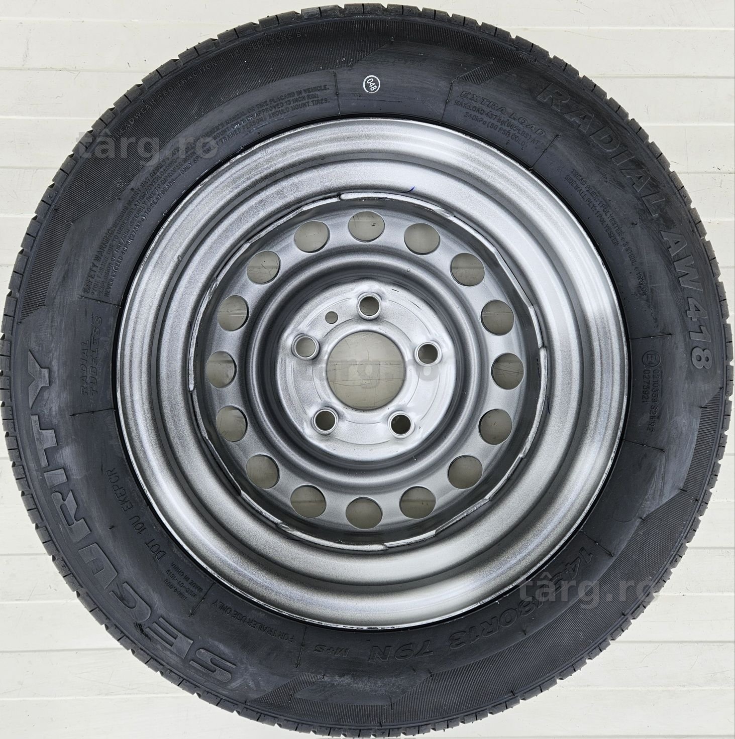 Roata 145/80 R13, Anvelopa Security M+S Janta 4.5Jx13 3