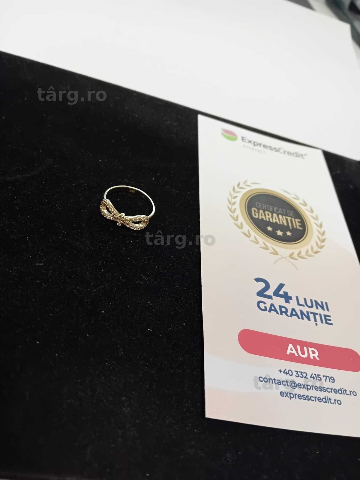 (Ag33) Inel Aur 14K/ Garantie 2 Ani
