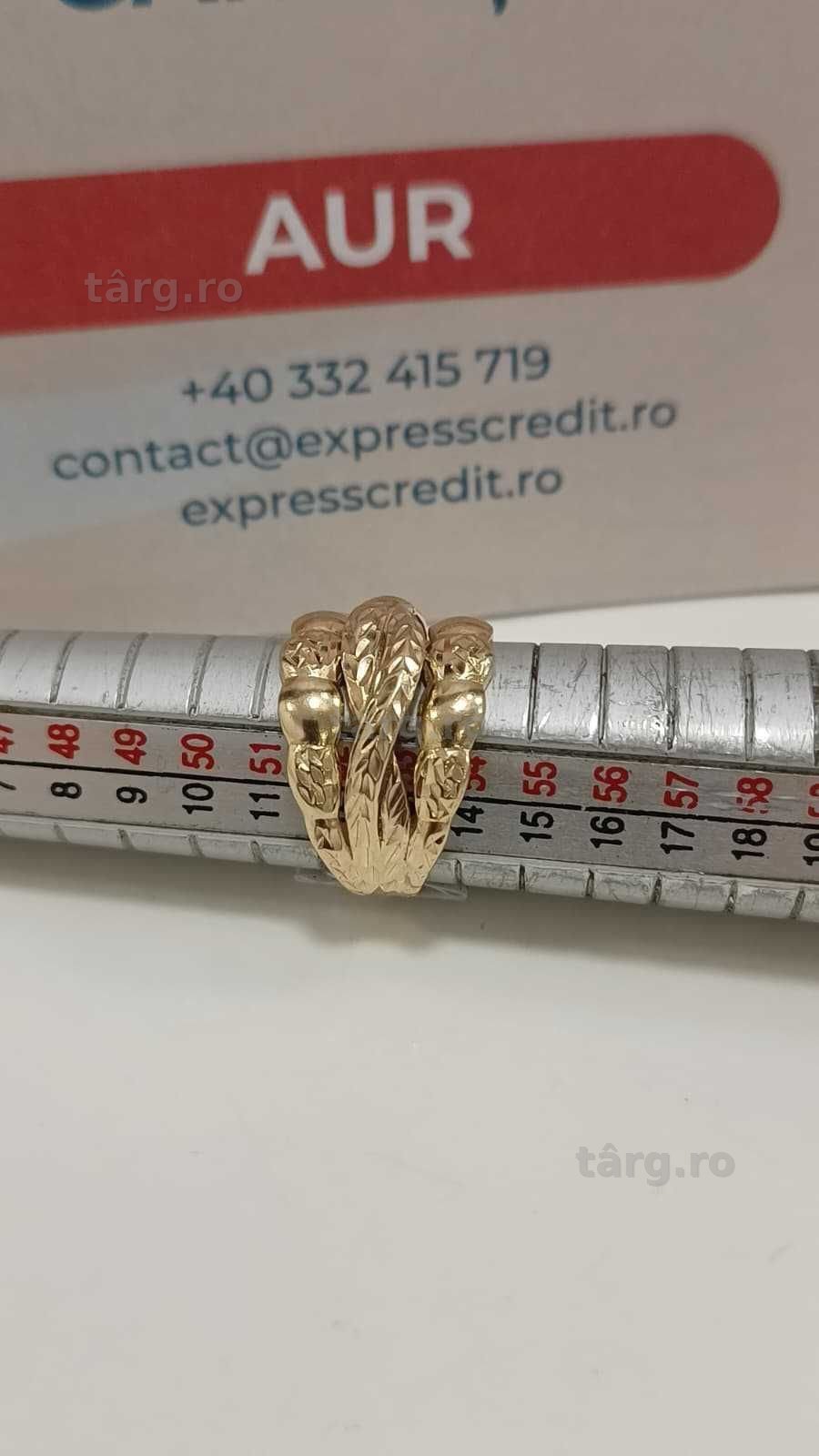 Inel aur 14K 3.41gr [AG24 Harlau B.46024.1] - Garantie 2 ani! 4