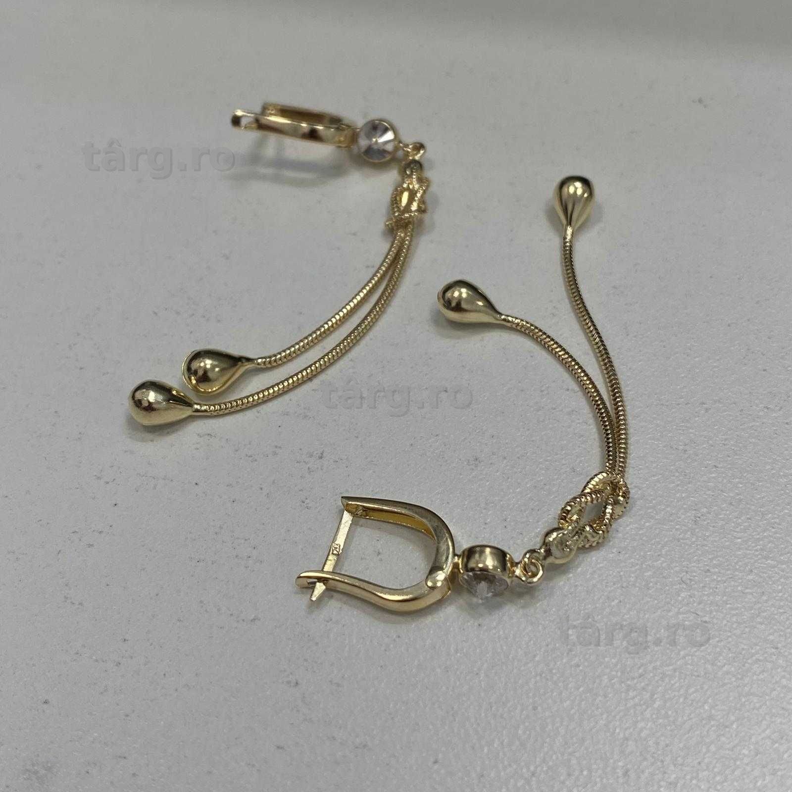 (AG13) Cercei aur 14k 4.97g (b.55981) Garantie 2 ani! 2