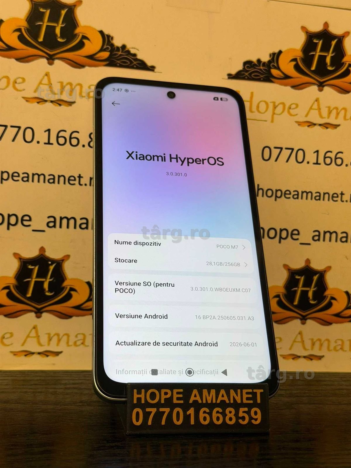 Hope Amanet P10/POCO M7 2