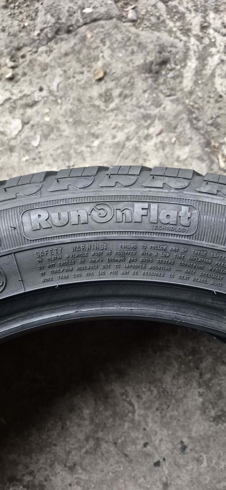 4 anvelope iarna runflat Goodyear,255/50/19.Pretul este pe bucata 6