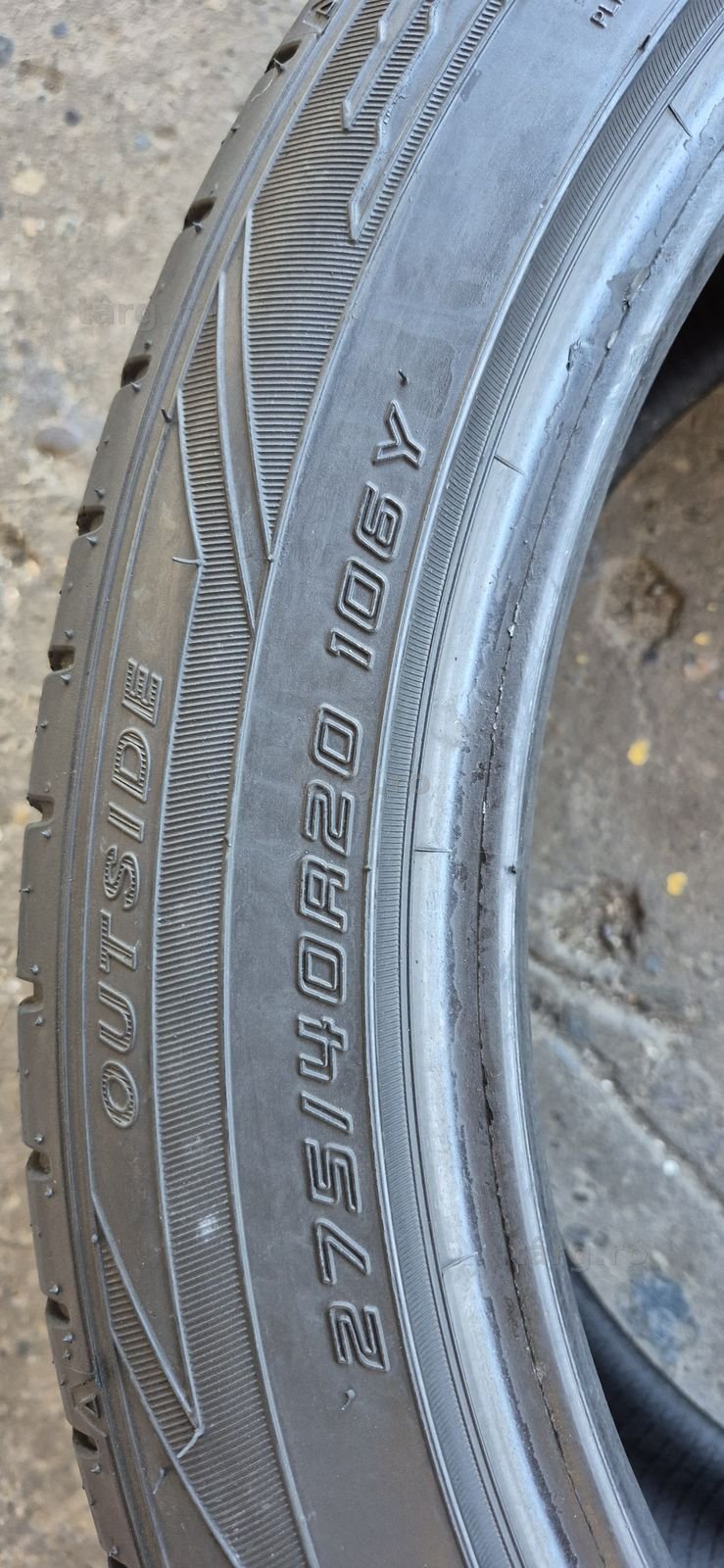 4 anvelope vara,fata Falken 275/40/20,spate Hankook 315/35/20.Pretul este pe bucata. 5