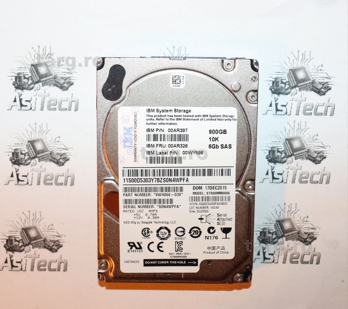 Harddisk Server SAS 2.5" 900Gb 6Gb/s 10K 64Mb Hotswap Seagate ST900MM0006