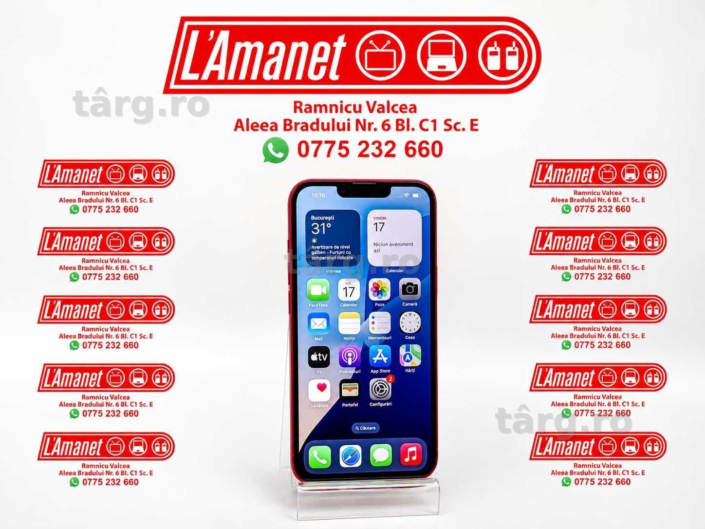 iPhone 14 Red 128 Neverlocked Stare Buna Bateria 100%