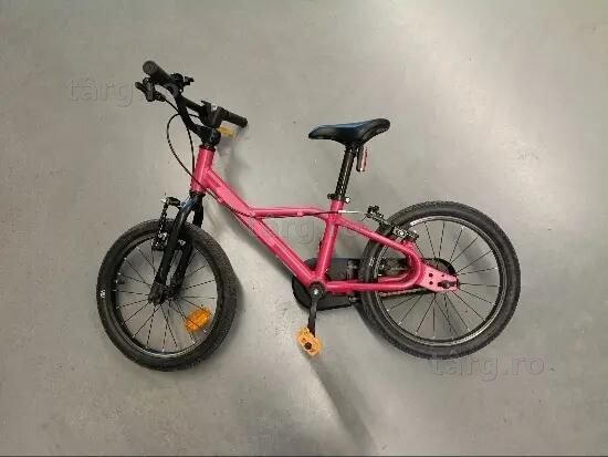 Bicicletă 16 inch 4-6 ani Discover 900 Roz - (SecondHand) Decathlon