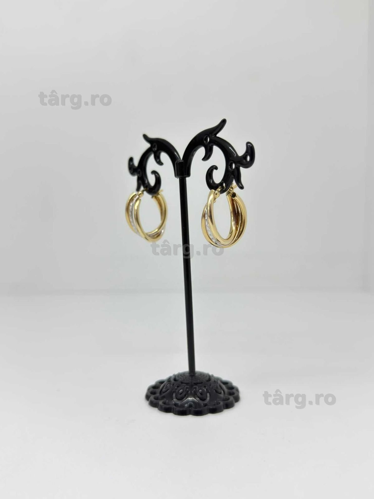 Cercei aur 14K 3.02g ( AG50 Galata B8051 ) - Garantie 2 ani! 2