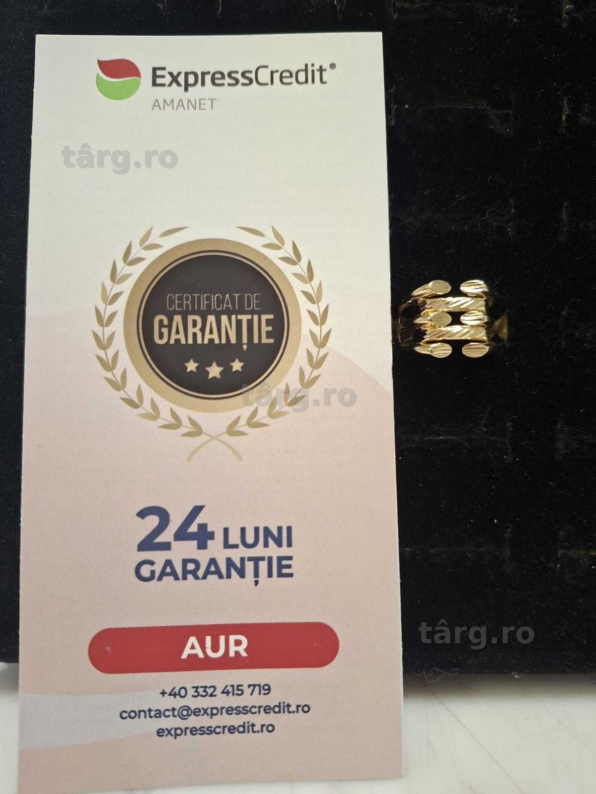 (Ag33)Inel Aur 14K/Garantie 2 ani