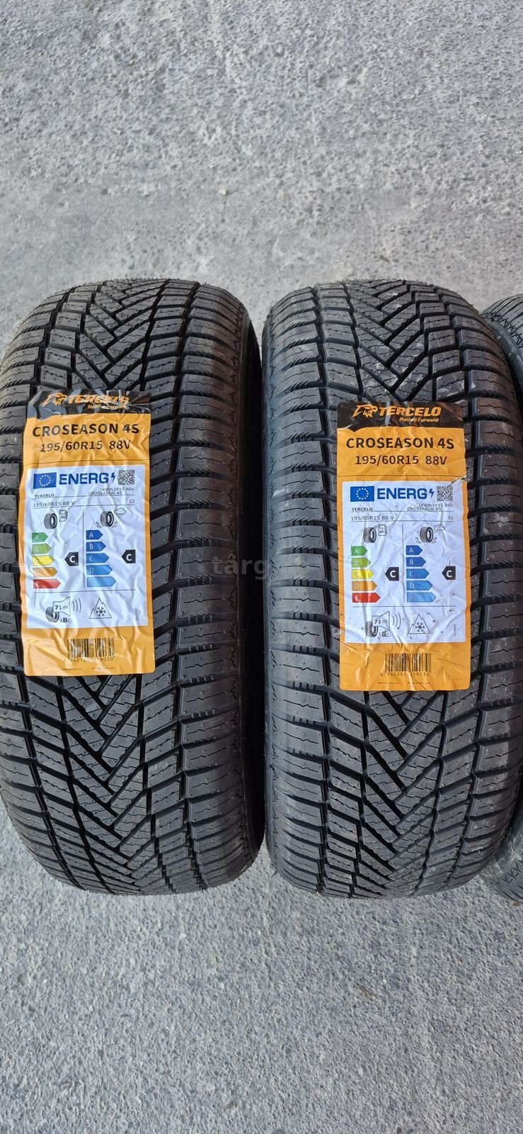 4 anvelope M+S noi Tercelo 195/60/15,dot 2025.Pretul este pe bucata. 2