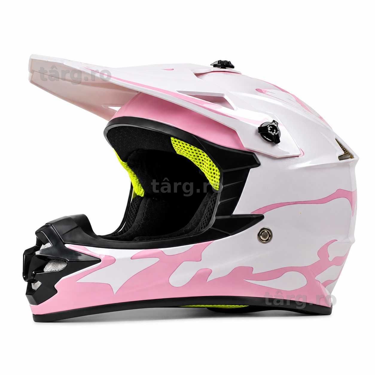 Casca Moto Enduro Cross ATV - S / M / L / XL - Roz
