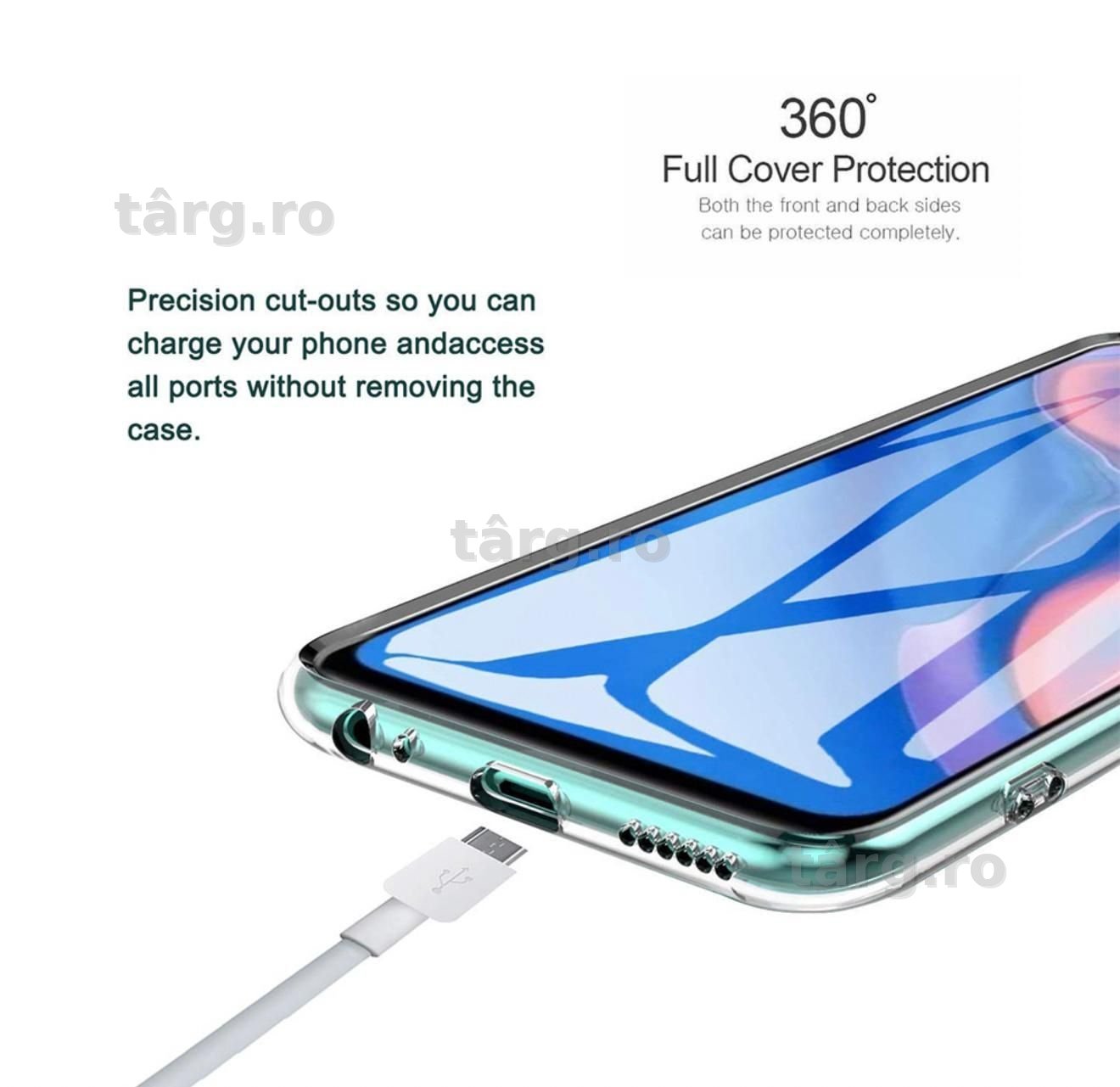 Husa 360, silicon transparent, protectie fata -spate, pentru Samsung A33 5G 4