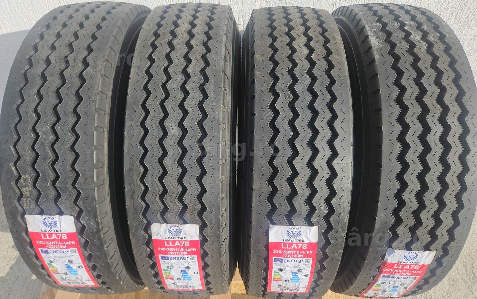 235/75 R17.5 132M, LEAO 14 PR, Anvelope directie remorca M+S, dot 5221 2