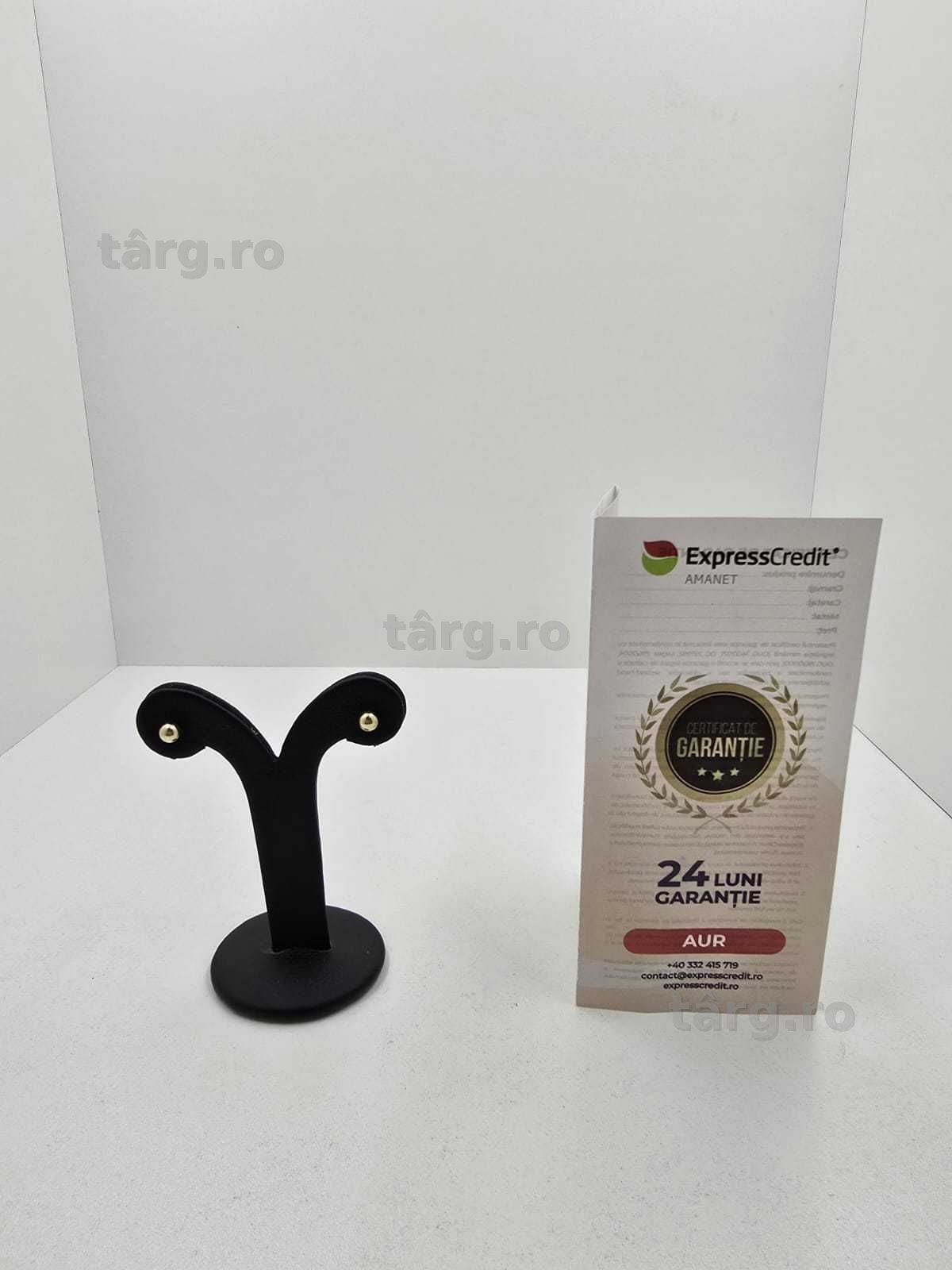 Cercei aur 14K 1.21gr (Ag25 Belvedere B.42083.1)-Garantie 2 Ani!