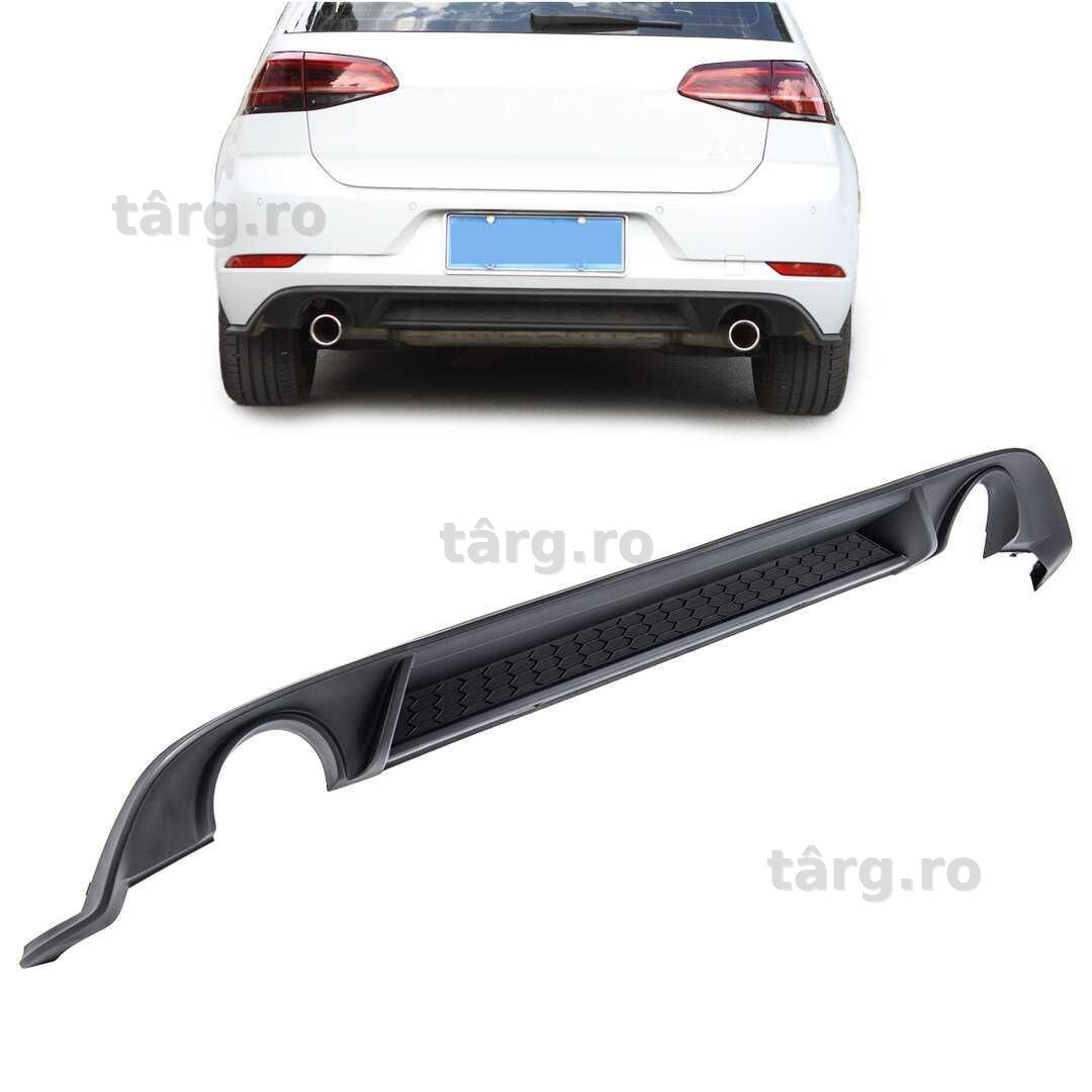 Difuzor VW Golf 7 intre 2017 si 2021 la bara normala Negru Mat
