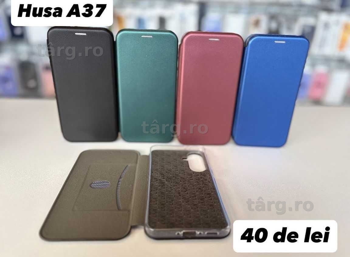 Husa tip carte, folie, cablu, incarcator Samsung A37 2