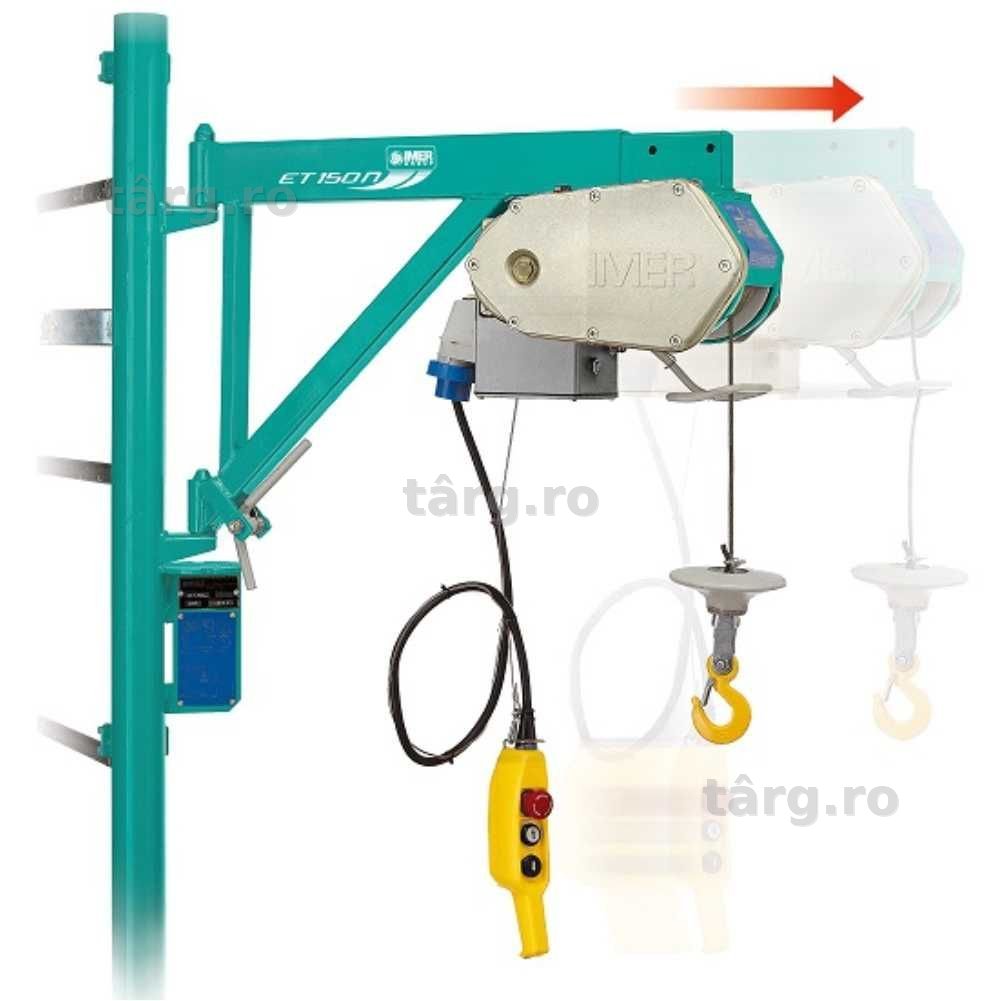 Electropalan IMER ET 150 N sarcina maxima 150 kg inaltime maxima 40 m motor 230V 0.8 kW