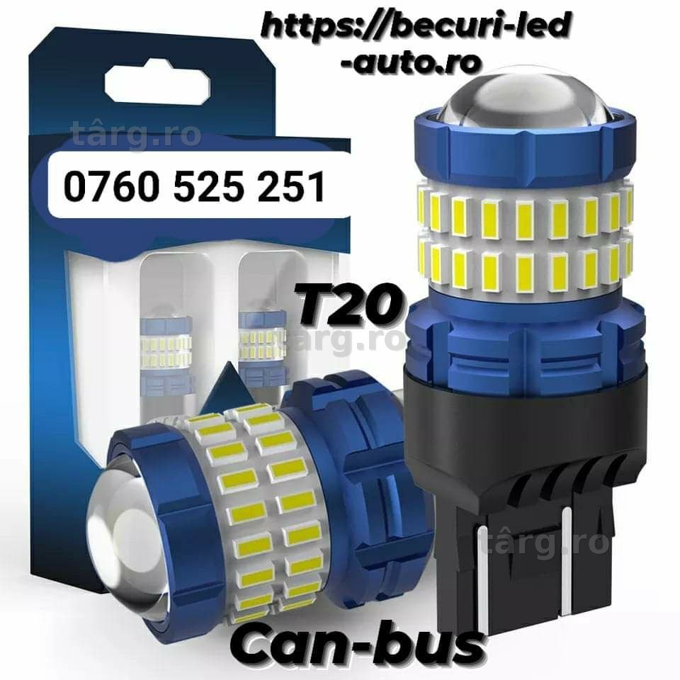 Set Două Becuri Led Liquid W21/5W T20/T25/7443/P21W-1156/1200Lumeni/60