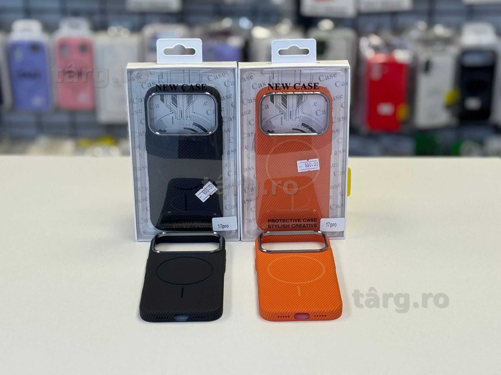 Husa Insertie Carbon, folie, cablu, incarcator iPhone 17 Pro