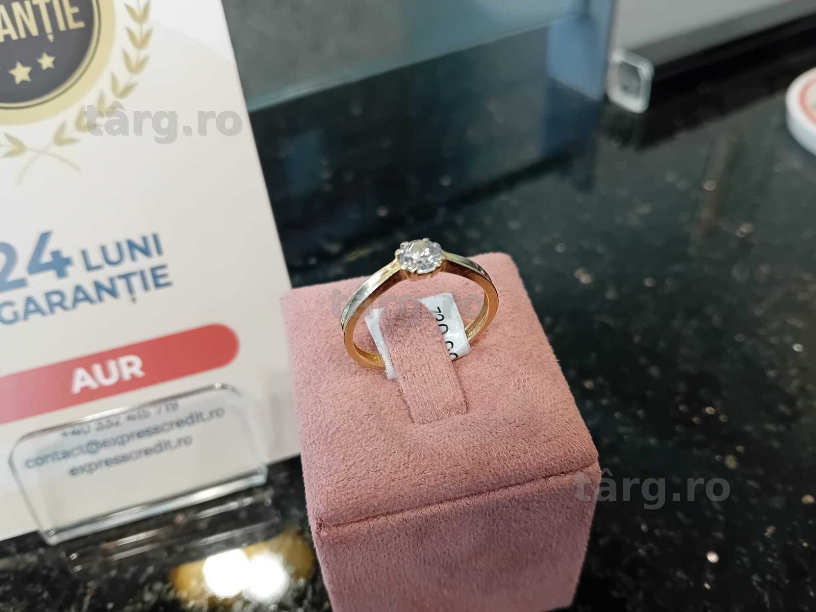 Inel au 14k 1.54g marimea 14.5 (Iulius Mall)(B-157) Garantie 2 ani! 2