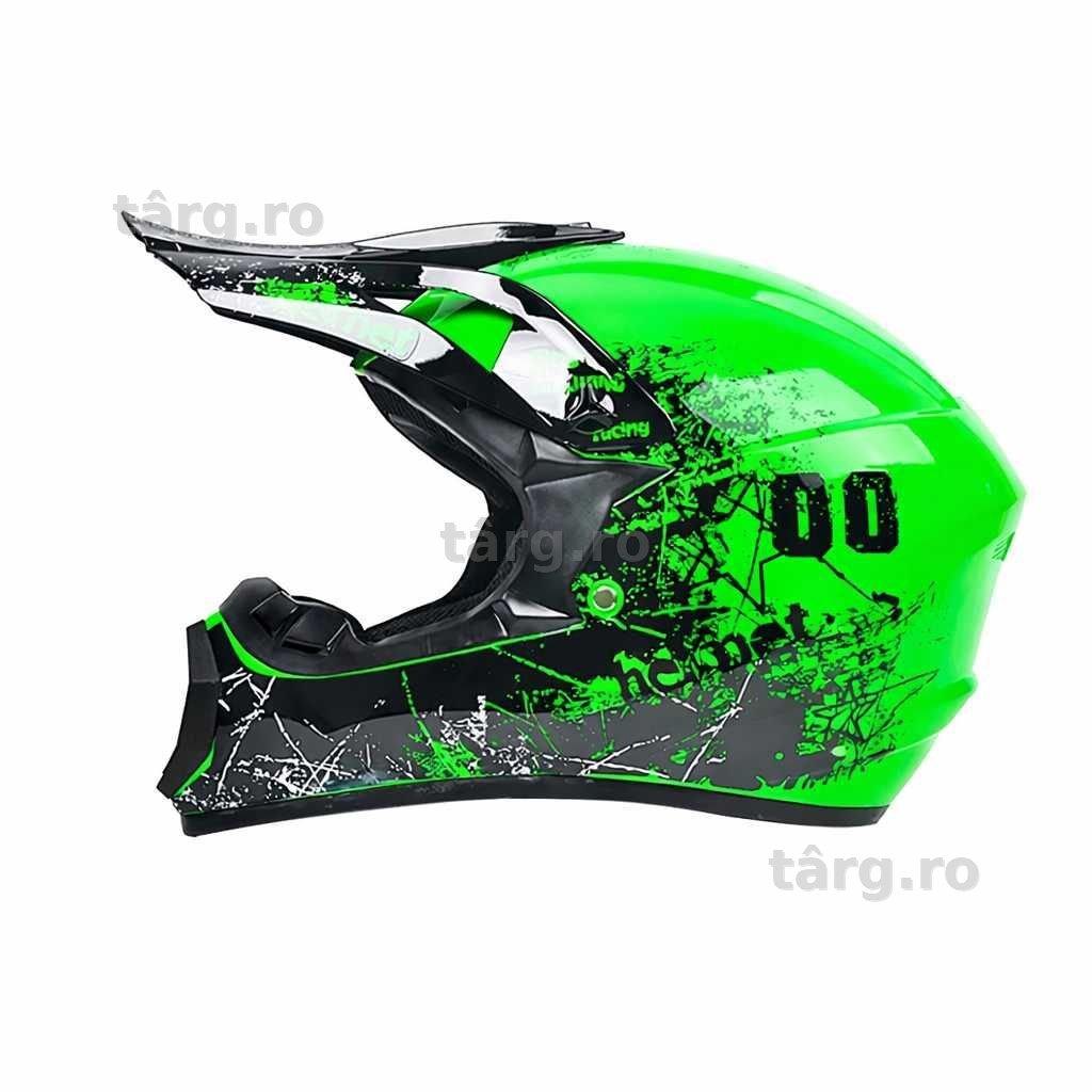 Casca Moto Enduro Cross ATV - S / M / L / XL - Verde 4