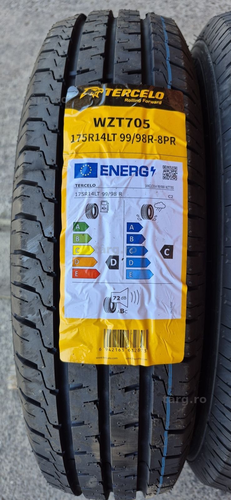 4 anvelope vara noi Tercelo 175/R14C,dot 2025.Pretul este pe bucata. 3