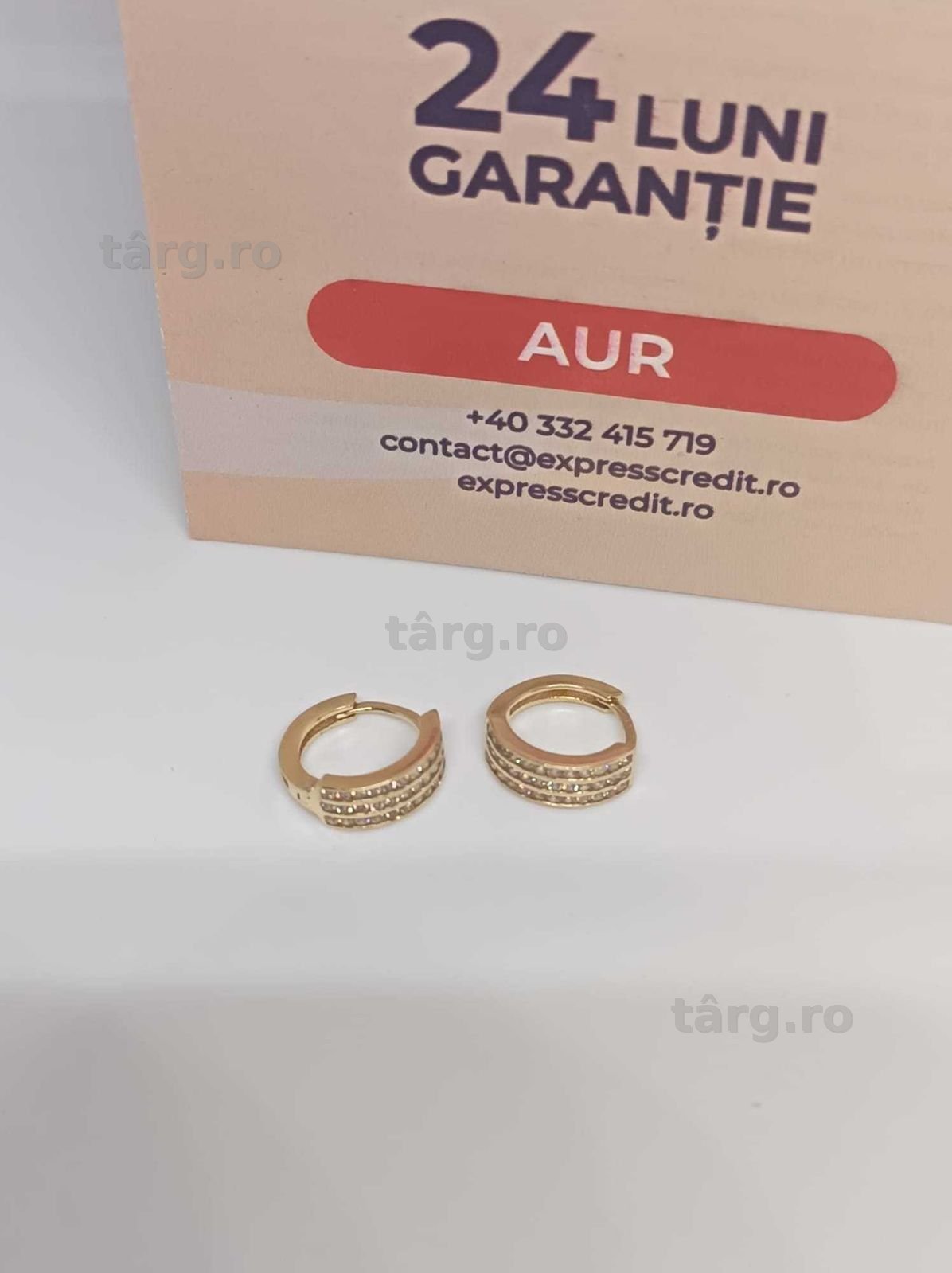 Cercei Aur 14K 2.20g (Ag4 Dacia B.52376.3) Garantie 2 ani 2