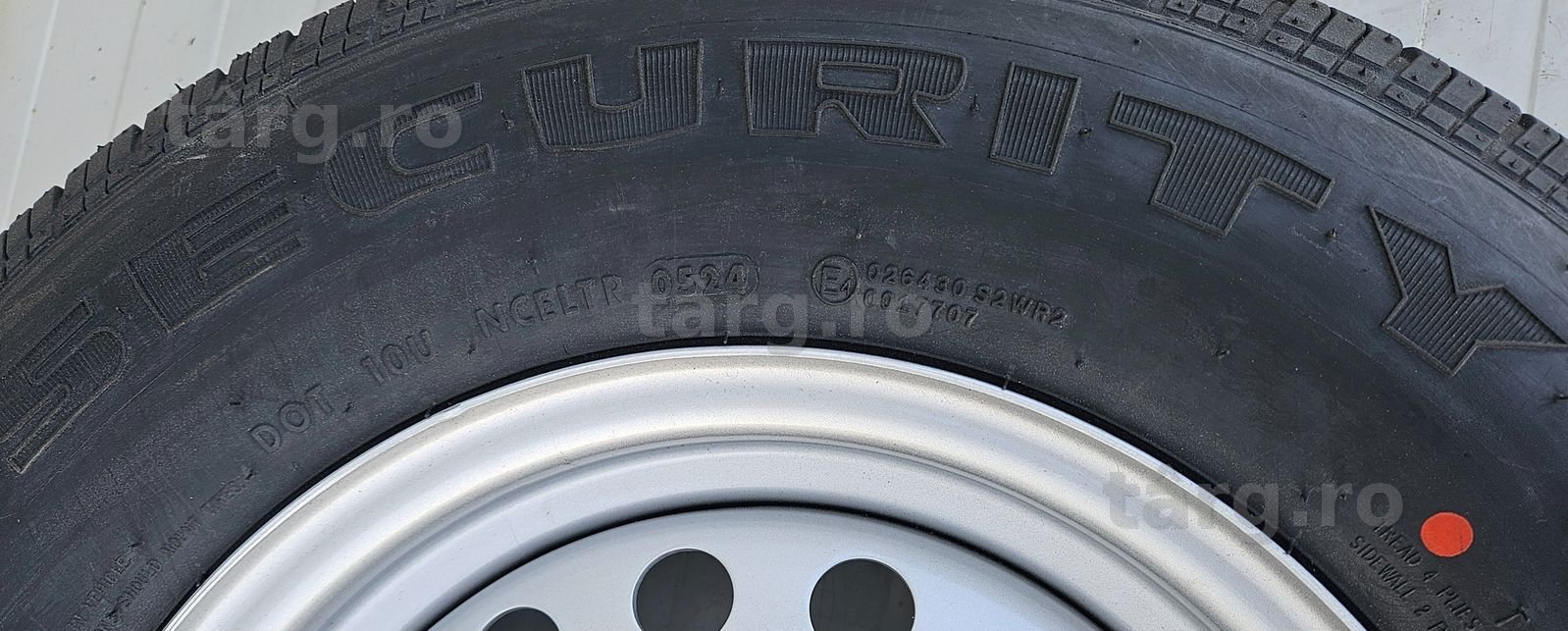 Roata completa remorca 195R14C Anvelopa SECURITY M+S pe Janta 5.5Jx14 5