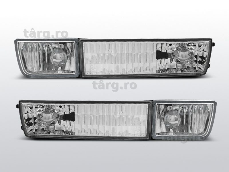 Semnalizari fata crom cu proiectoare Volkswagen Golf 3 / Vento