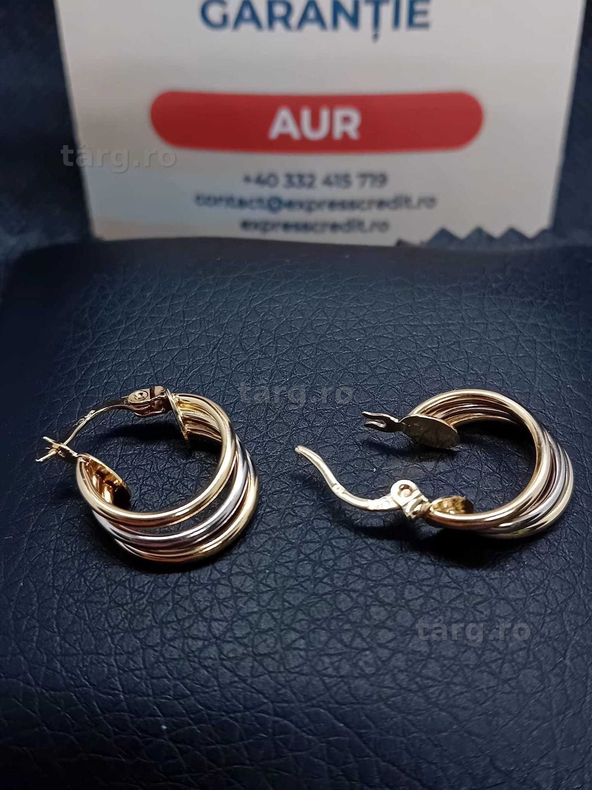 Cercei aur 14k 2.12g (B.25625.2 AG31 Barboi) Garantie 2 ani!