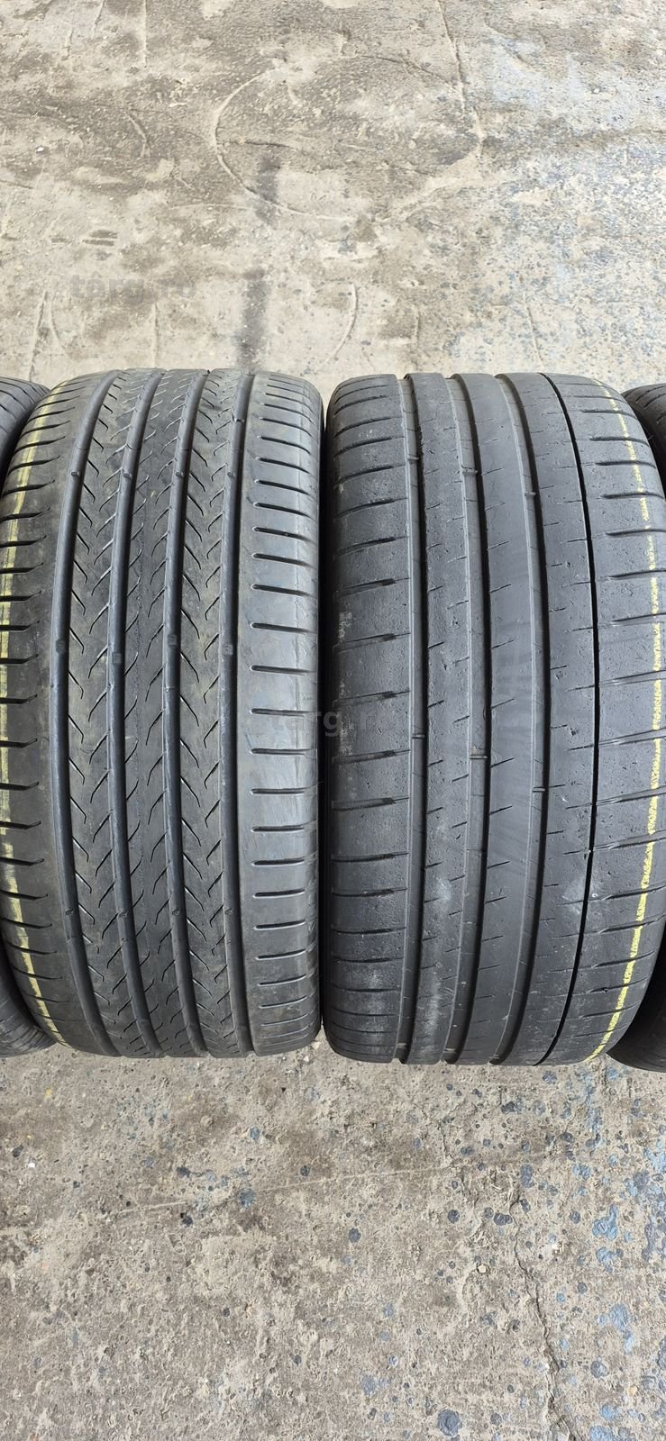 4 anvelope vara,fata Continental 245/40/20,spate Michelin 275/35/20.Pretul este pe bucata. 2