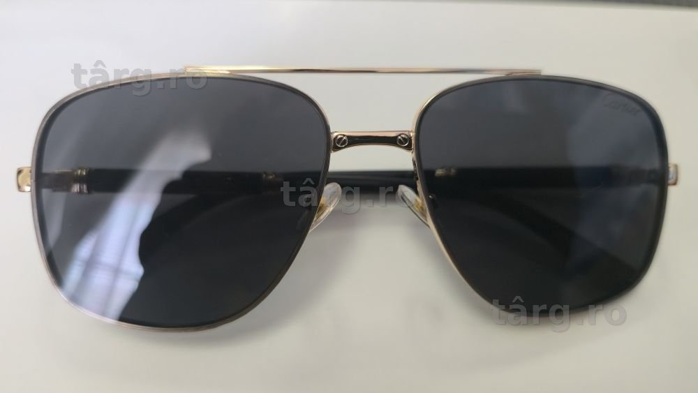 Ochelari de soare Cartier rama aurie.
