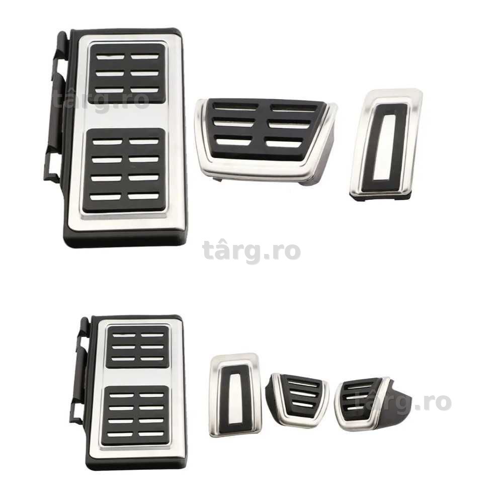 Set Pedale Inox Volkswagen VW Golf 7/8, Passat B8, Skoda Rapid, Octavi