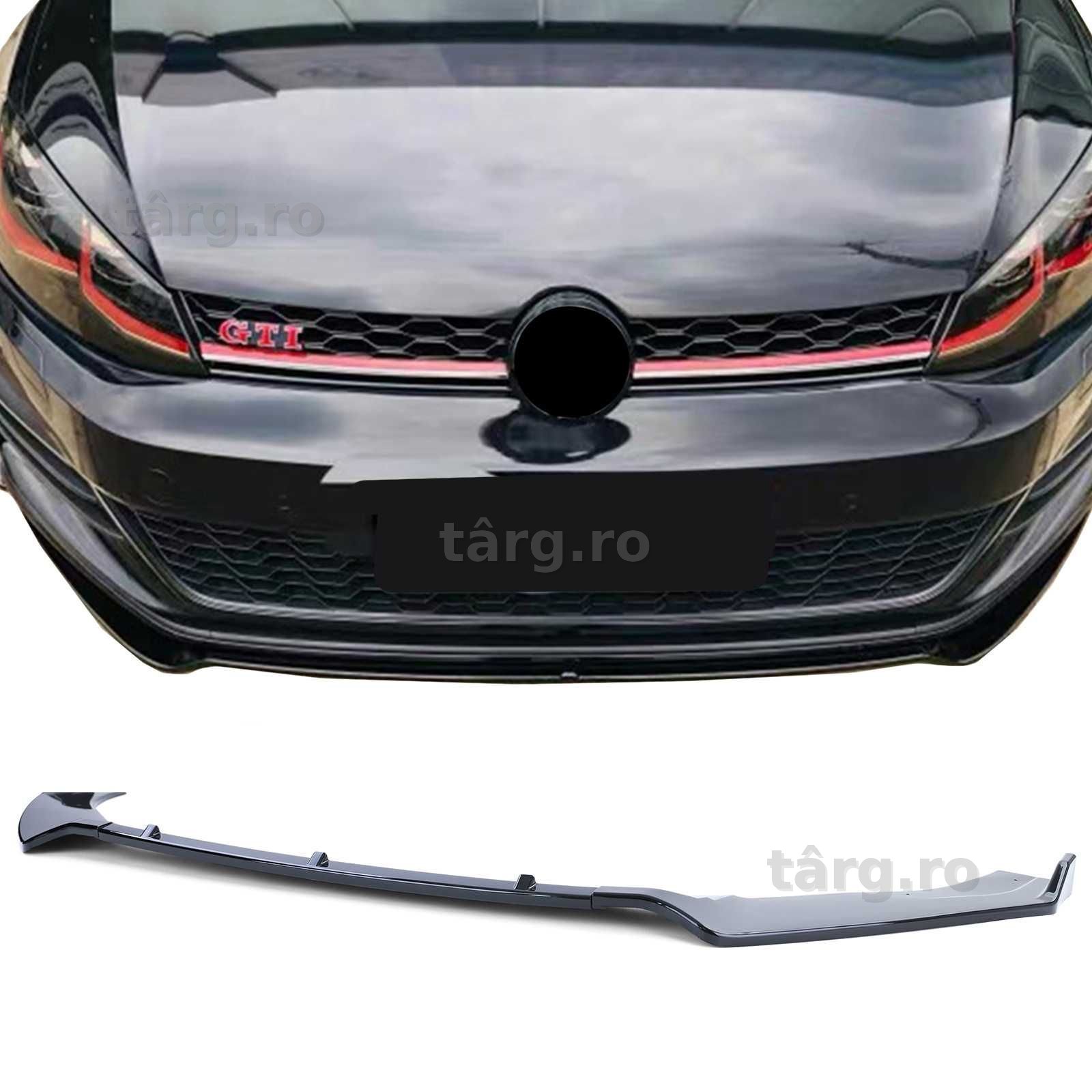Splitter adaos bara fata VW Golf 7 13-20 negru lucios
