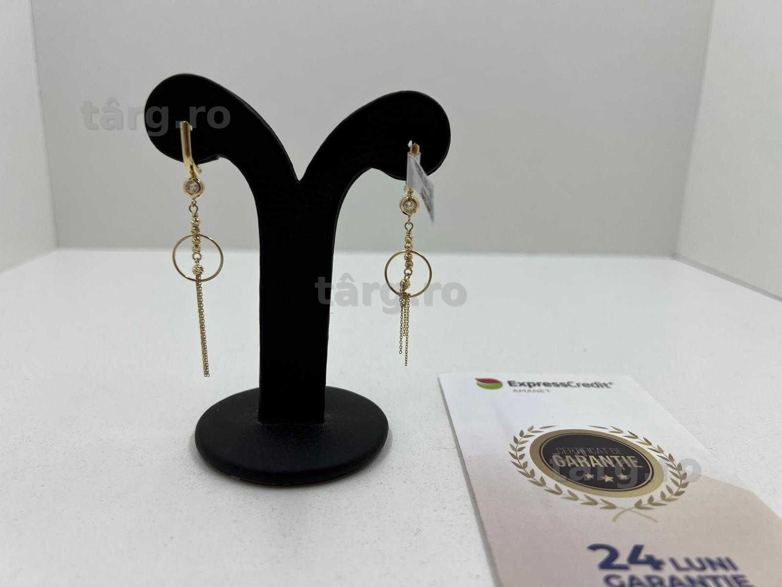 Cercei Aur 14K 3.10g (Ag25 Belvedere B.43235.2) Garantie 2 ani! 2